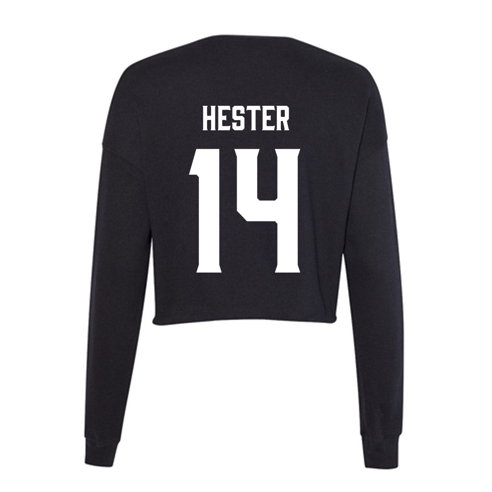 Furman - NCAA Women's Lacrosse : Reynolds Hester - Women's Cropped Crew Fleece-1