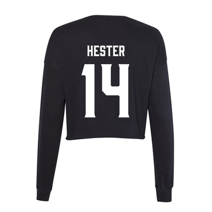 Furman - NCAA Women's Lacrosse : Reynolds Hester - Women's Cropped Crew Fleece-1