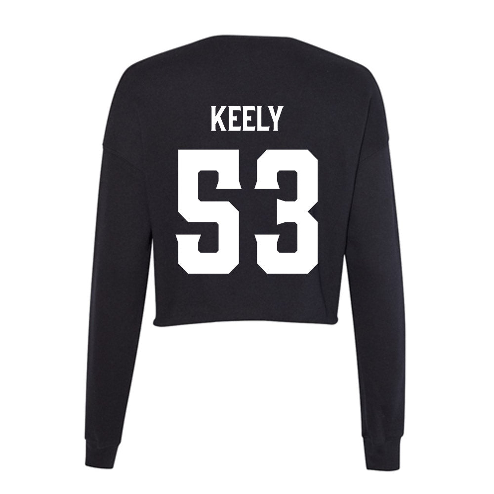 Furman - NCAA Football : Mason Keely - Women's Cropped Crew Fleece-1