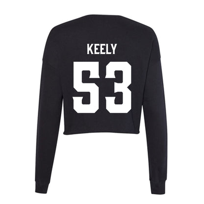 Furman - NCAA Football : Mason Keely - Women's Cropped Crew Fleece-1