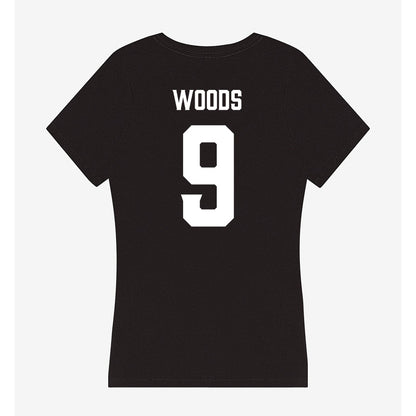 Furman - NCAA Women's Volleyball : Campbell Woods - Women's V-Neck T-Shirt-1
