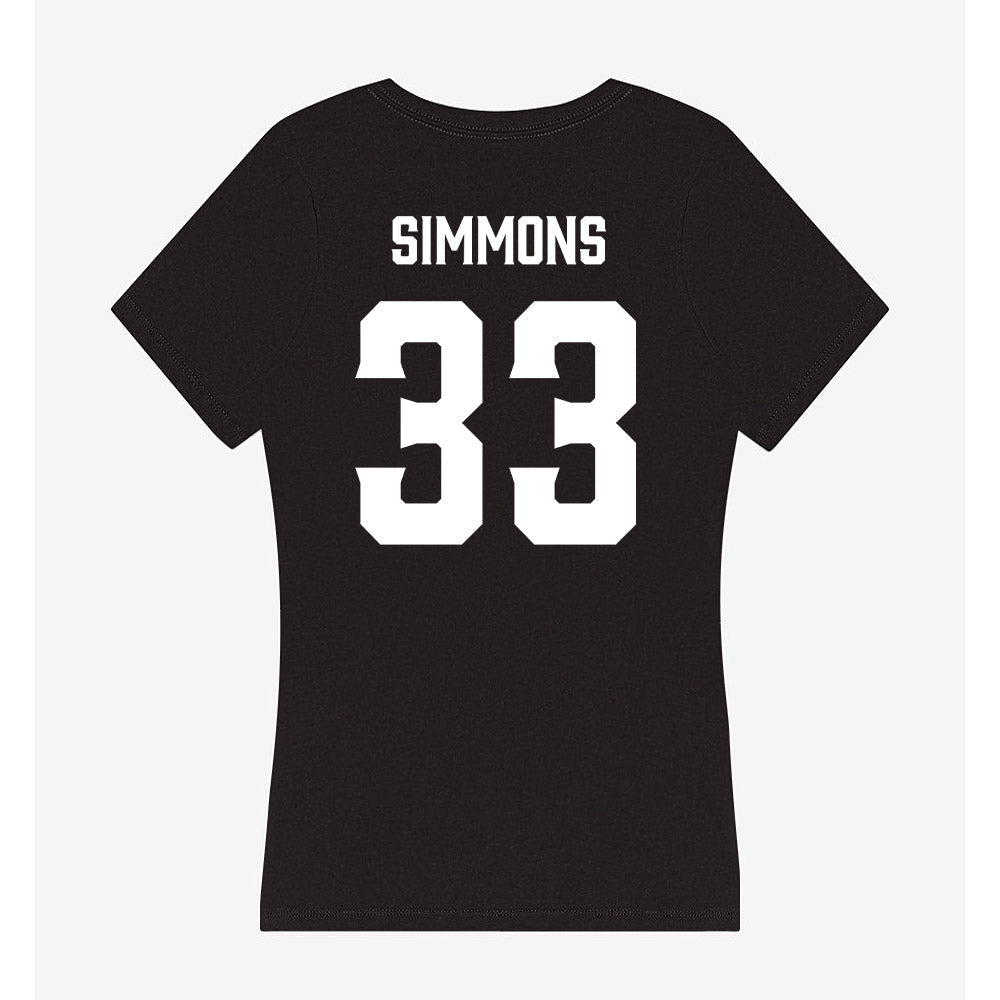 Furman - NCAA Football : Nick Simmons - Women's V-Neck T-Shirt-1