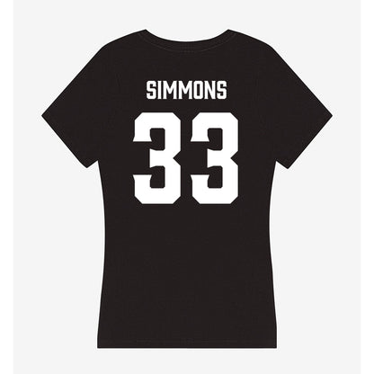Furman - NCAA Football : Nick Simmons - Women's V-Neck T-Shirt-1