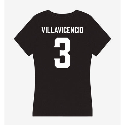 Furman - NCAA Men's Soccer : David Villavicencio - Women's V-Neck T-Shirt-1