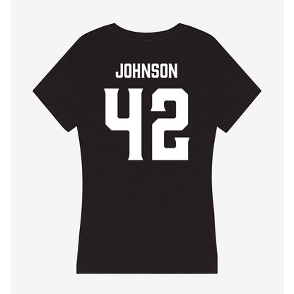 Furman - NCAA Women's Basketball : Kate Johnson - Women's V-Neck T-Shirt-1