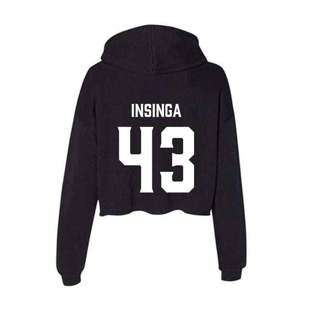 Furman - NCAA Women's Lacrosse : Shae Insinga - Women's Crop Fleece Hoodie-1