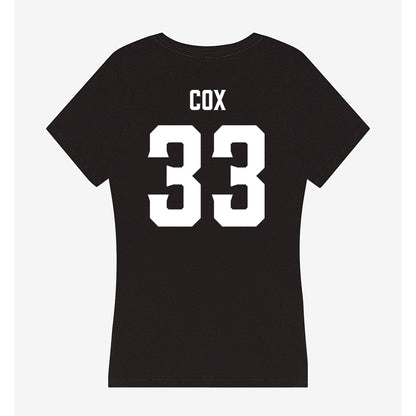Furman - NCAA Men's Soccer : Gabe Cox - Women's V-Neck T-Shirt-1