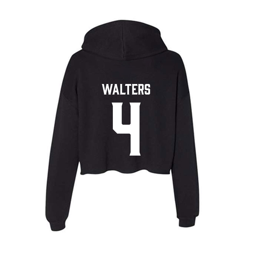 Furman - NCAA Women's Basketball : Tate Walters - Women's Crop Fleece Hoodie-1