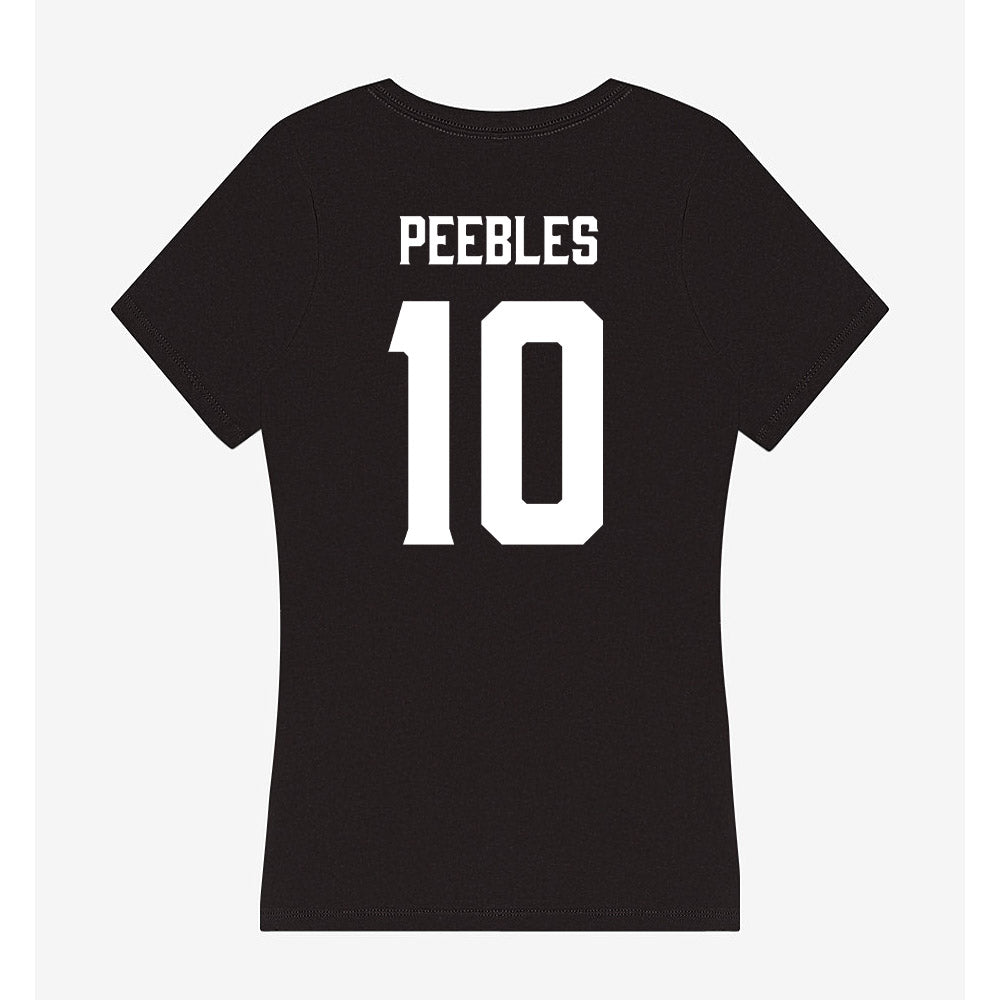 Furman - NCAA Football : Braylon Peebles - Women's V-Neck T-Shirt-1