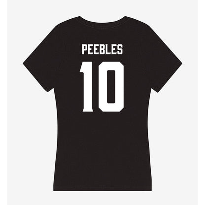 Furman - NCAA Football : Braylon Peebles - Women's V-Neck T-Shirt-1