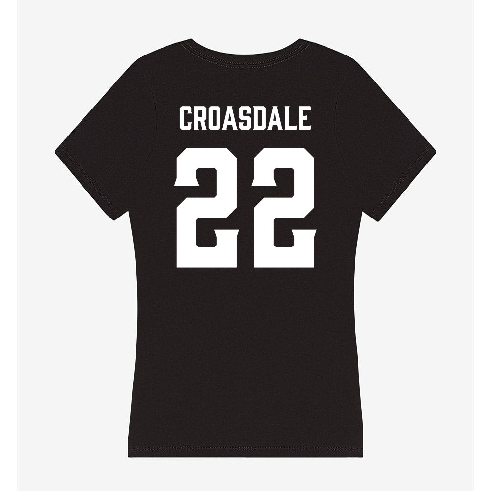 Furman - NCAA Football : Ben Croasdale - Women's V-Neck T-Shirt-1
