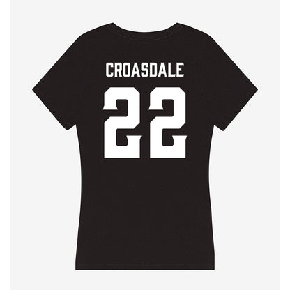 Furman - NCAA Football : Ben Croasdale - Women's V-Neck T-Shirt-1