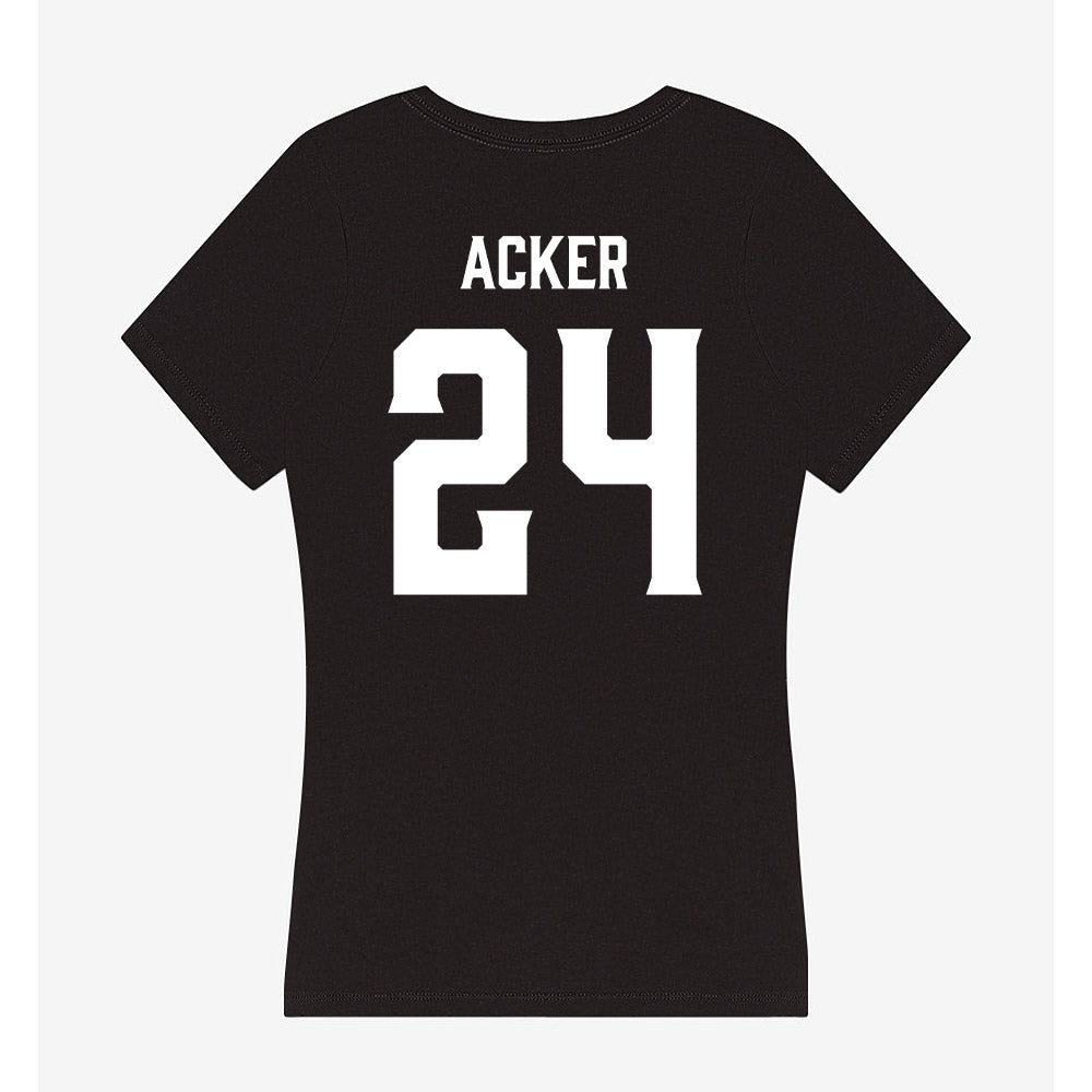 Furman - NCAA Women's Basketball : Jaelyn Acker - Women's V-Neck T-Shirt-1