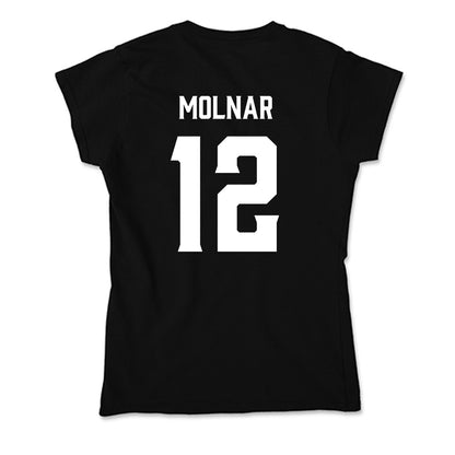 Furman - NCAA Men's Basketball : Davis Molnar - Soft Style Women’s T-Shirt-1