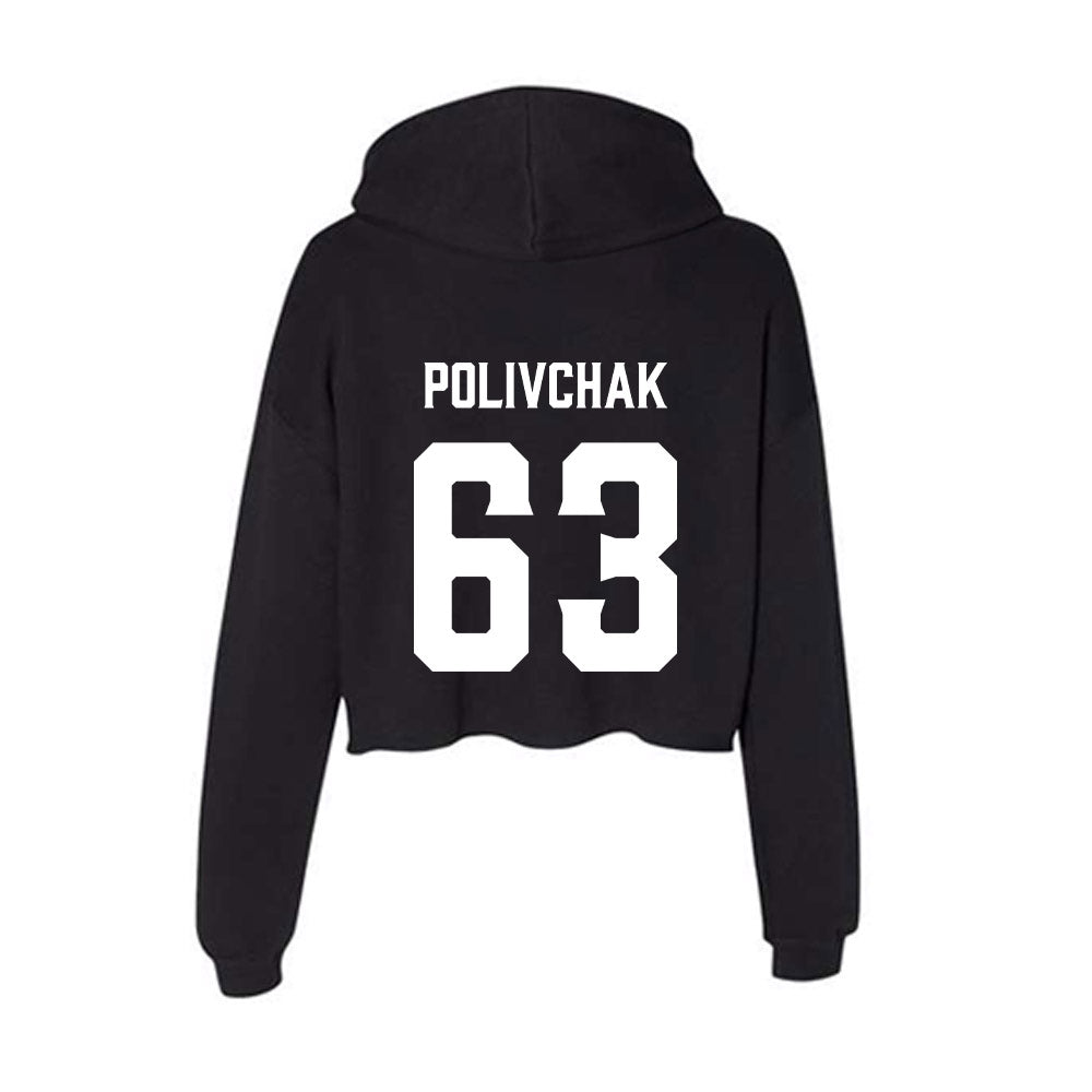 Furman - NCAA Football : Chase Polivchak - Women's Crop Fleece Hoodie-1