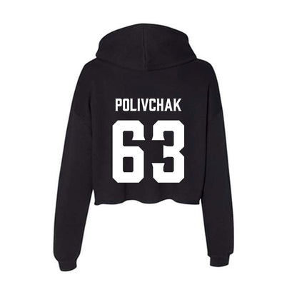Furman - NCAA Football : Chase Polivchak - Women's Crop Fleece Hoodie-1