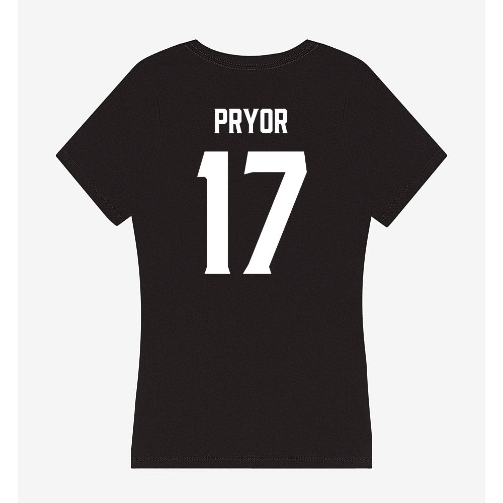 Furman - NCAA Football : Jackson Pryor - Women's V-Neck T-Shirt-1