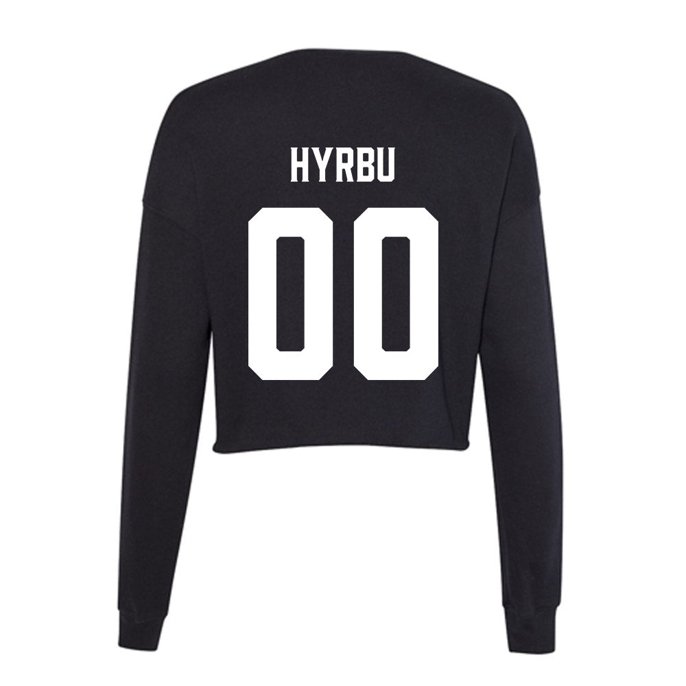 Furman - NCAA Football : Tim Hyrbu - Women's Cropped Crew Fleece-1