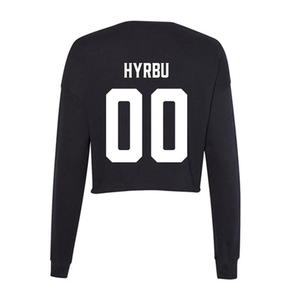 Furman - NCAA Football : Tim Hyrbu - Women's Cropped Crew Fleece-1