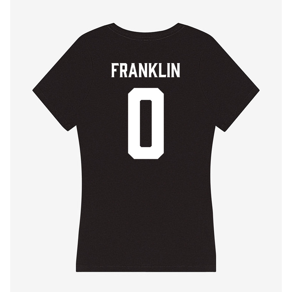 Furman - NCAA Men's Basketball : Abijah Franklin - Women's V-Neck T-Shirt-1
