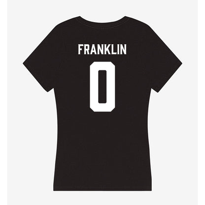 Furman - NCAA Men's Basketball : Abijah Franklin - Women's V-Neck T-Shirt-1