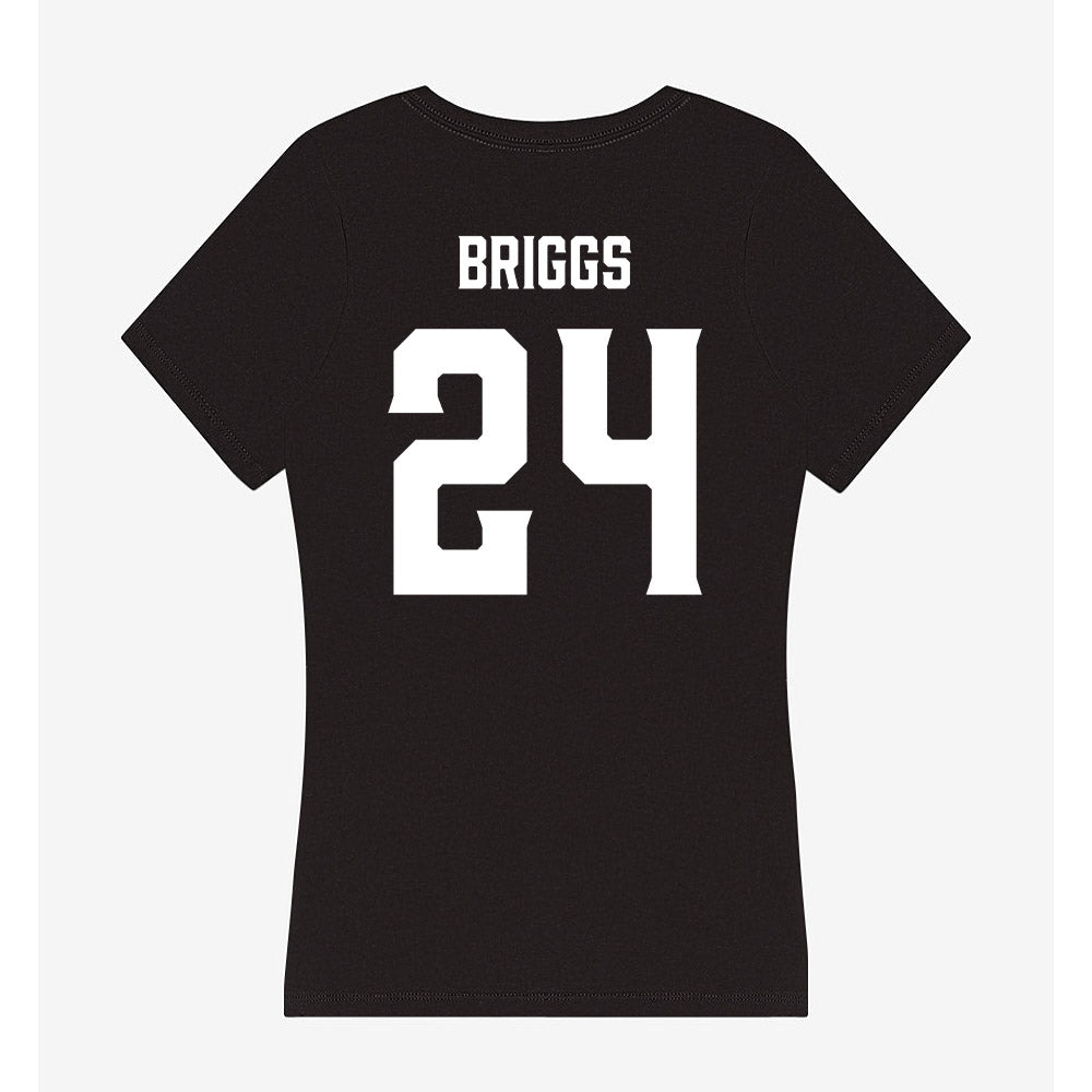 Furman - NCAA Women's Basketball : Emma Briggs - Women's V-Neck T-Shirt-1