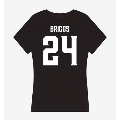 Furman - NCAA Women's Basketball : Emma Briggs - Women's V-Neck T-Shirt-1