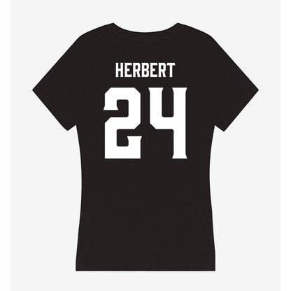 Furman - NCAA Football : Raleigh Herbert - Women's V-Neck T-Shirt-1