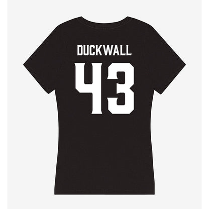 Furman - NCAA Football : Max Duckwall - Women's V-Neck T-Shirt-1