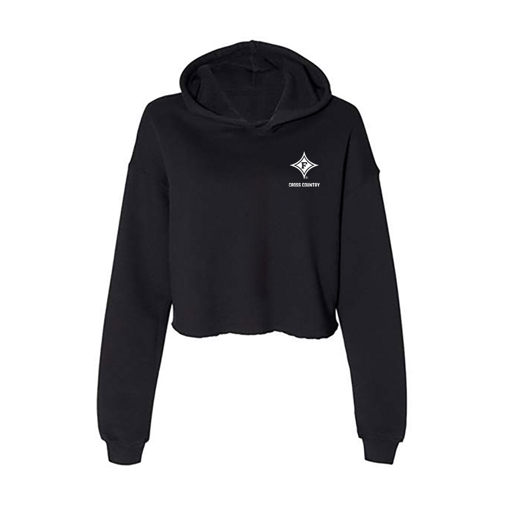 Furman - NCAA Men's Cross Country : Lucas Tanner - Women's Crop Fleece Hoodie-0