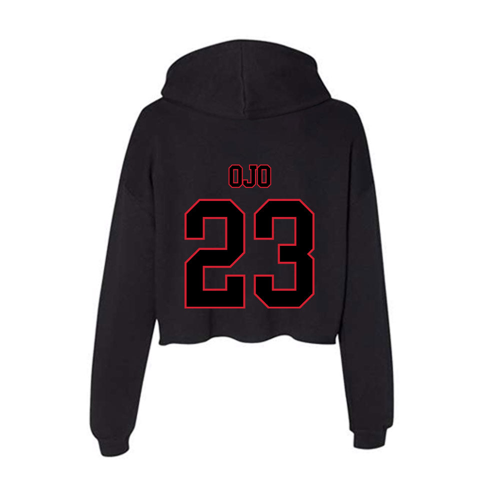 DePaul - NCAA Women's Basketball : Michelle Ojo - Classic Shersey Women's Crop Fleece Hoodie-1