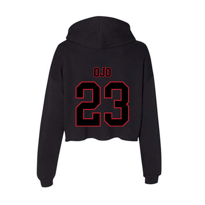 DePaul - NCAA Women's Basketball : Michelle Ojo - Classic Shersey Women's Crop Fleece Hoodie-1