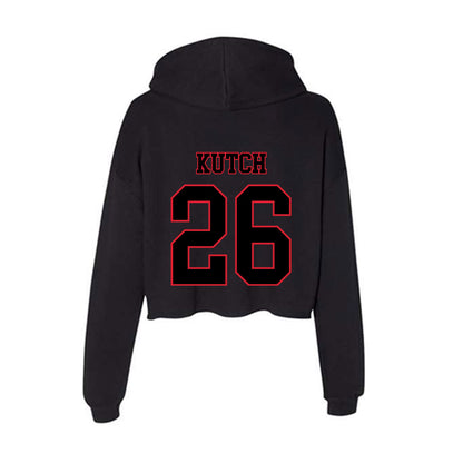 DePaul - NCAA Men's Soccer : Mason Kutch - Classic Shersey Women's Crop Fleece Hooded Sweatshirt-1