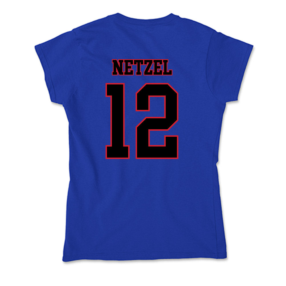 DePaul - NCAA Men's Soccer : Gavin Netzel - Soft Style Women’s T-Shirt-1