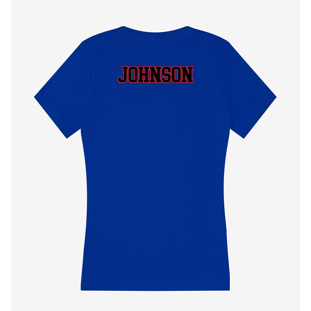 DePaul - NCAA Women's Track & Field : Trixie Johnson - Classic Shersey Women's V-Neck T-Shirt-1