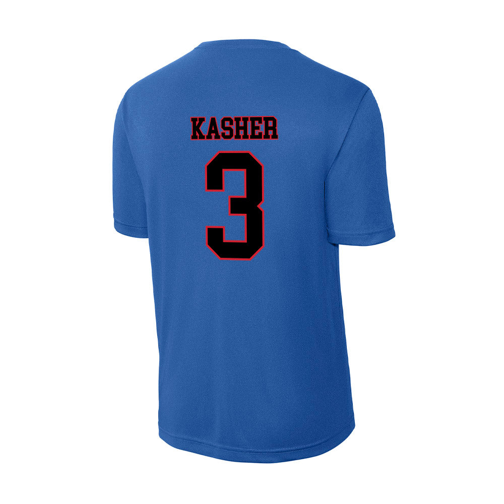 DePaul - NCAA Men's Basketball : Nate Kasher - Classic Shersey Activewear T-Shirt-1