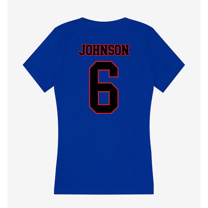 DePaul - NCAA Men's Basketball : Jonas Johnson - Classic Shersey Women's V-Neck T-Shirt-1