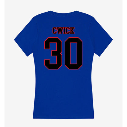 DePaul - NCAA Softball : Brooke Cwick - Classic Shersey Women's V-Neck T-Shirt-1