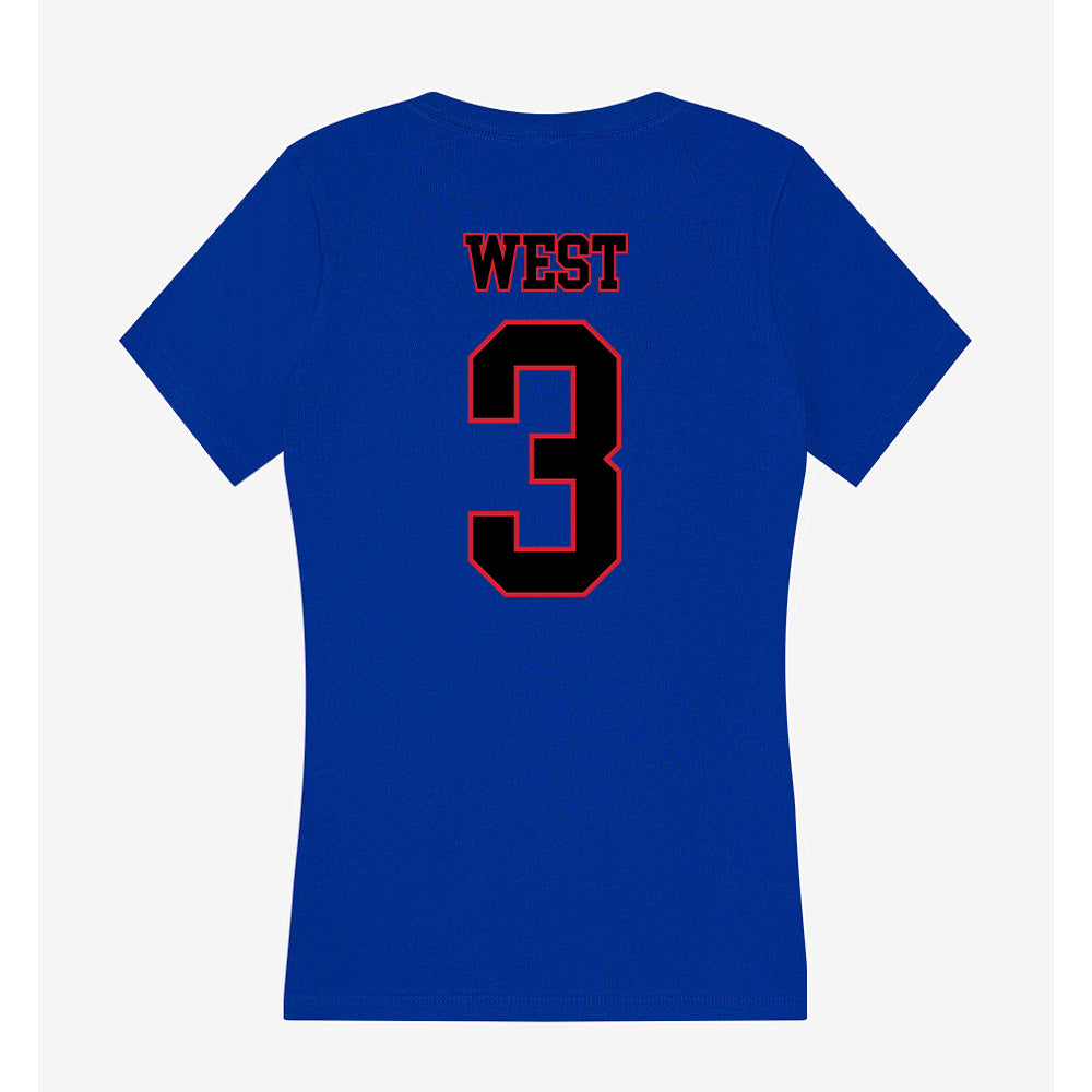 DePaul - NCAA Women's Basketball : Alayna West - Classic Shersey Women's V-Neck T-Shirt-1