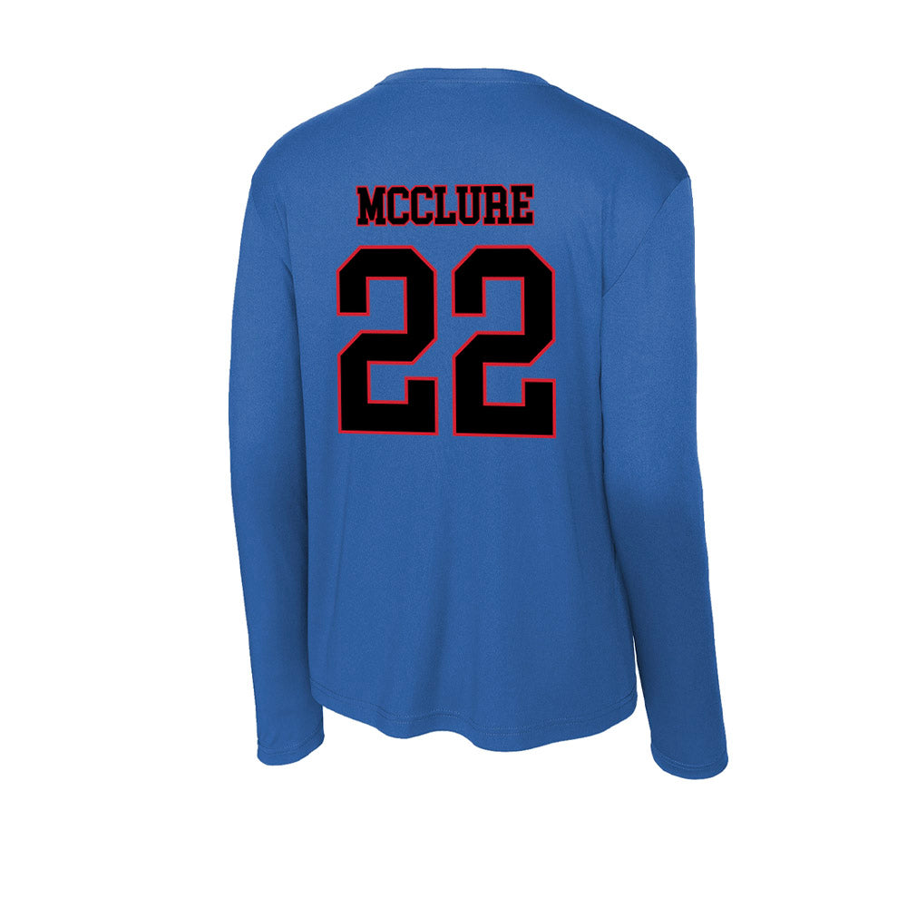 DePaul - NCAA Men's Basketball : Kruz McClure - Activewear Long Sleeve T-Shirt-1