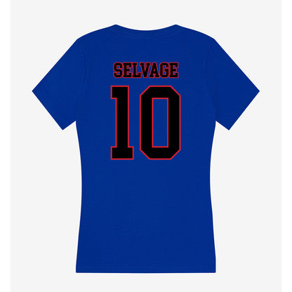 DePaul - NCAA Softball : Kailey Selvage - Women's V-Neck T-Shirt-1