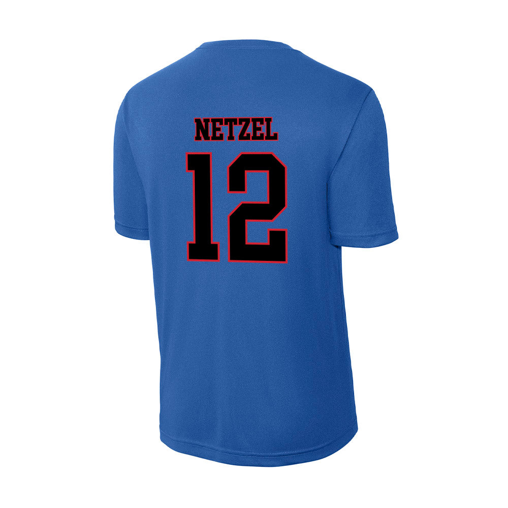 DePaul - NCAA Men's Soccer : Gavin Netzel - Activewear T-Shirt-1