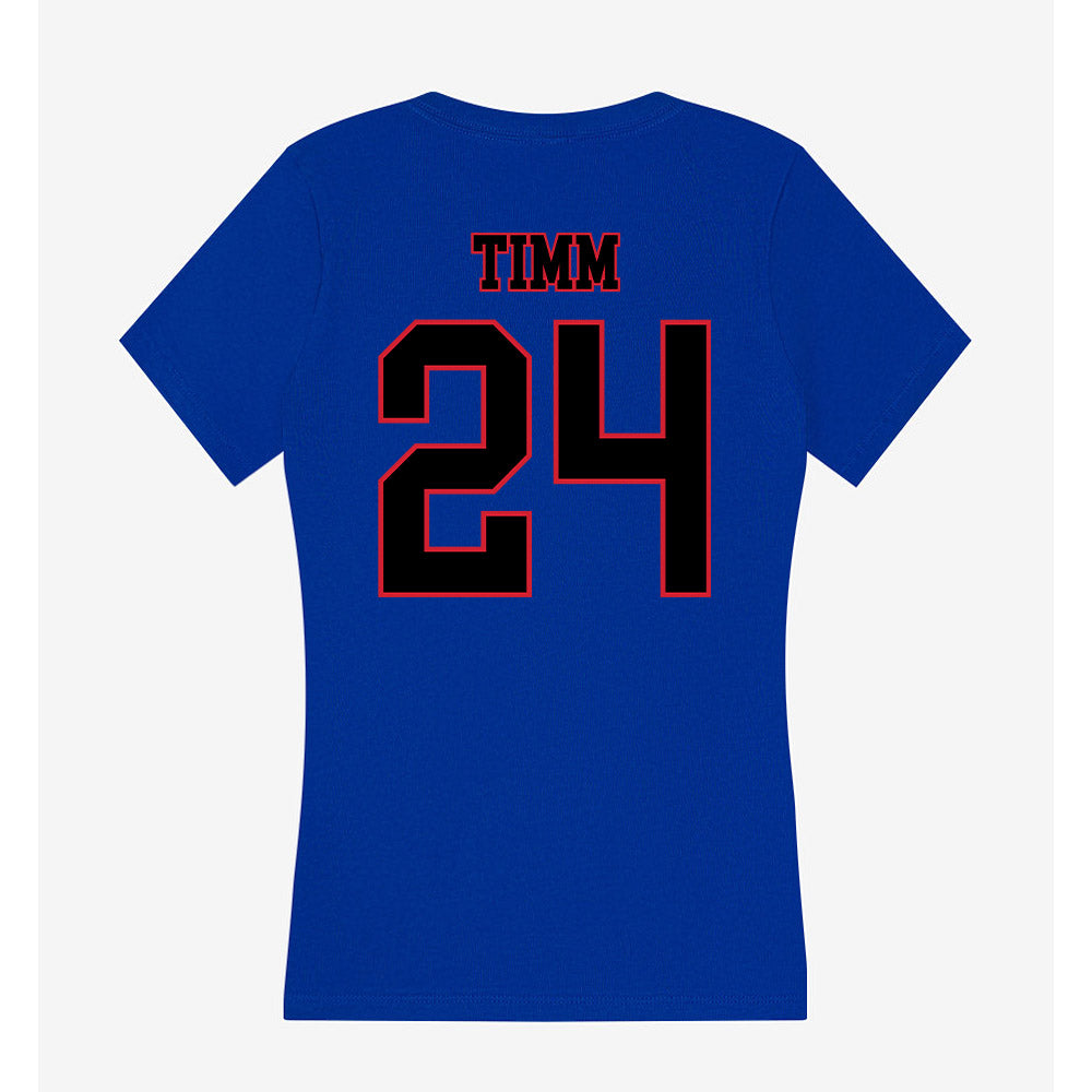 DePaul - NCAA Women's Basketball : Ally Timm - Classic Shersey Women's V-Neck T-Shirt-1