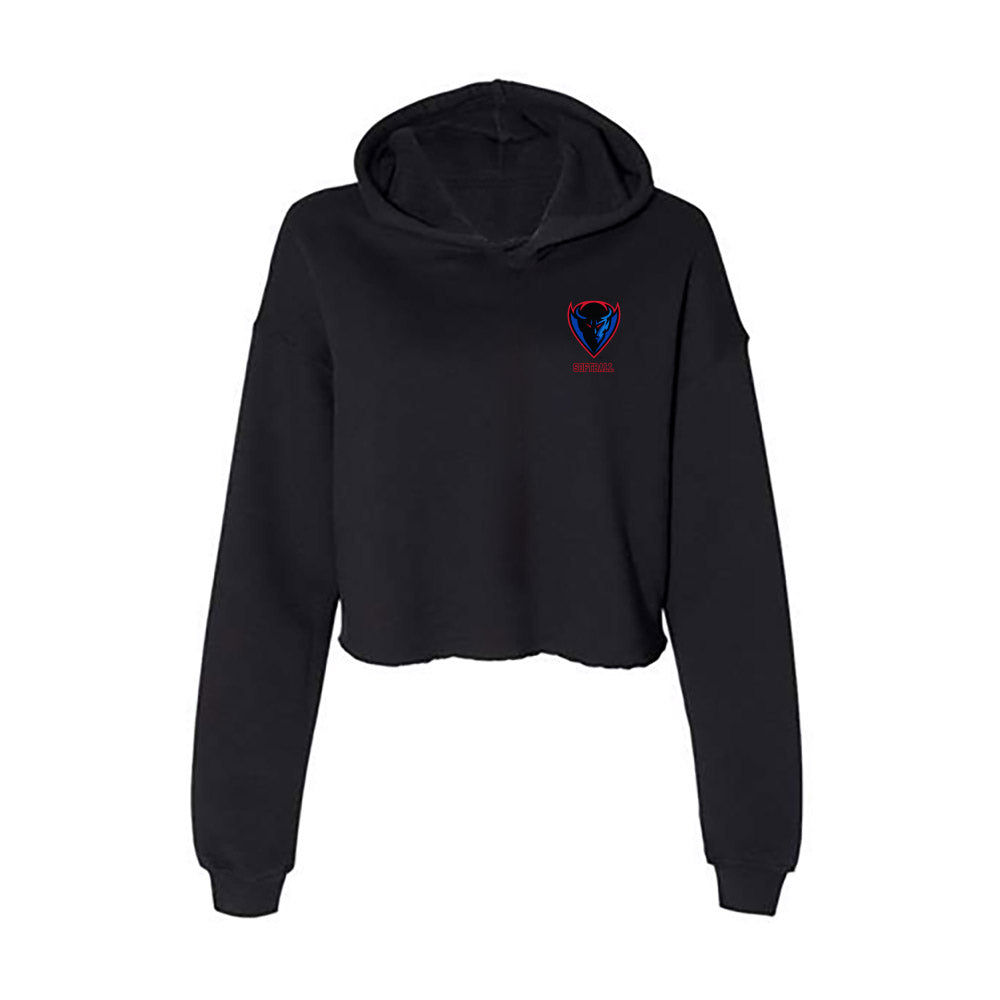 DePaul - NCAA Softball : Kailey Selvage - Women's Crop Fleece Hoodie-0