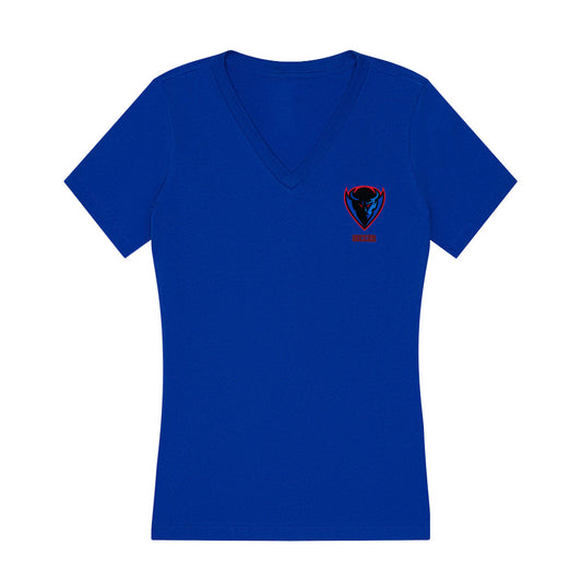 DePaul - NCAA Men's Soccer : Christian Dionne - Women's V-Neck T-Shirt-0
