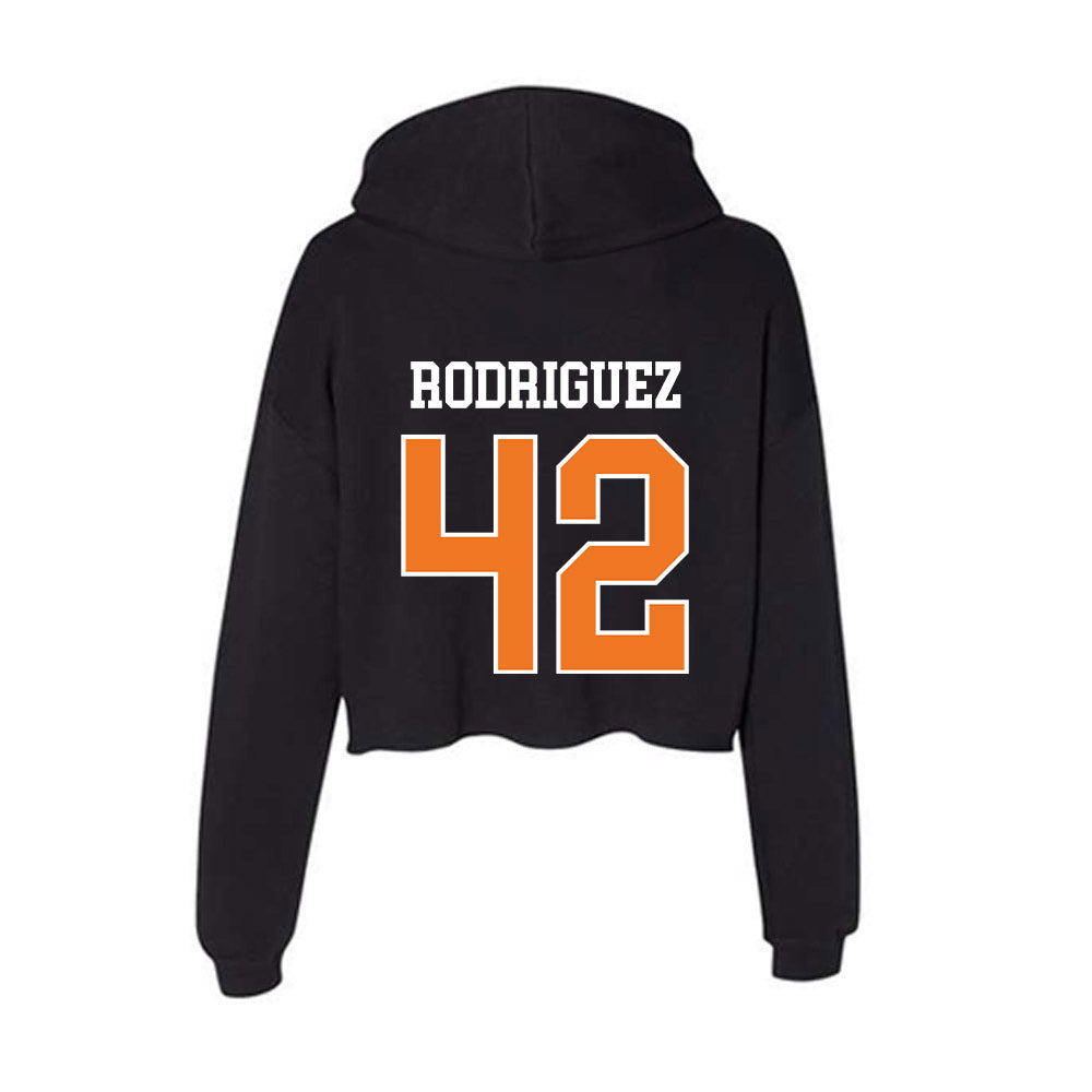 Texas Arlington - NCAA Women's Basketball : Jeanne Rodriguez - Women's Crop Fleece Hoodie-1