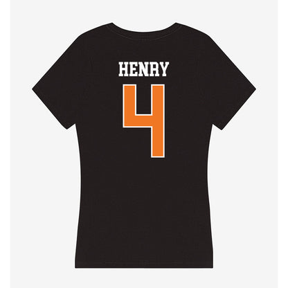 Texas Arlington - NCAA Baseball : Zach Henry - Women's V-Neck T-Shirt-1