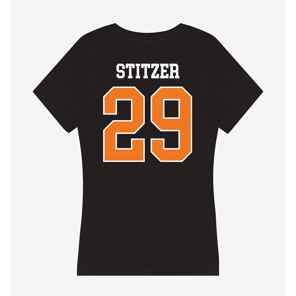 Texas Arlington - NCAA Women's Volleyball : Morgan Stitzer - Women's V-Neck T-Shirt-1