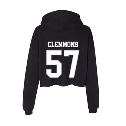 Rice - NCAA Football : Aquantis Clemmons - Women's Crop Fleece Hoodie-1