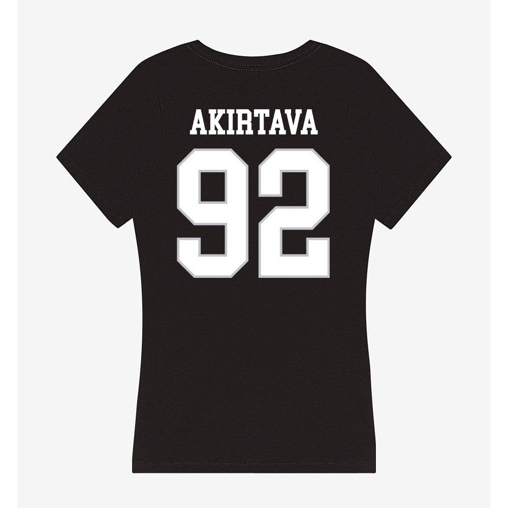 Rice - NCAA Football : Luca Akirtava - Women's V-Neck T-Shirt-1